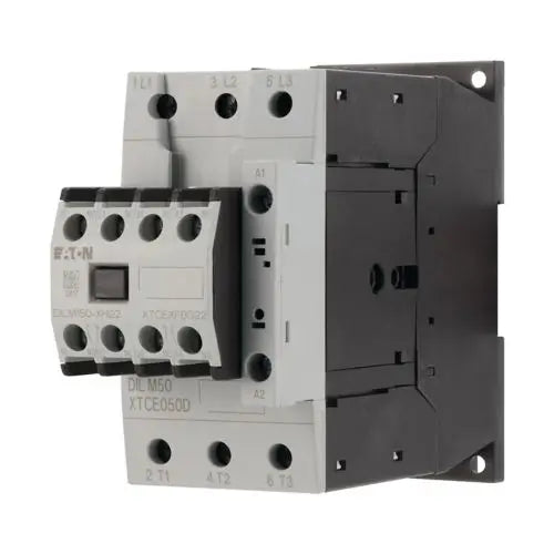EATON Contactor, 3p+2N/O+2N/C, 22kW/400V/AC3,DILM50-22(230V50HZ,240V60HZ)