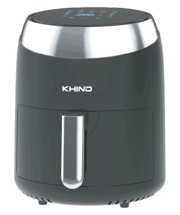 KHIND ARF40CD 1200W Digital Air Fryer with Timer and Temperature Control, 4 Liter Capacity, Black