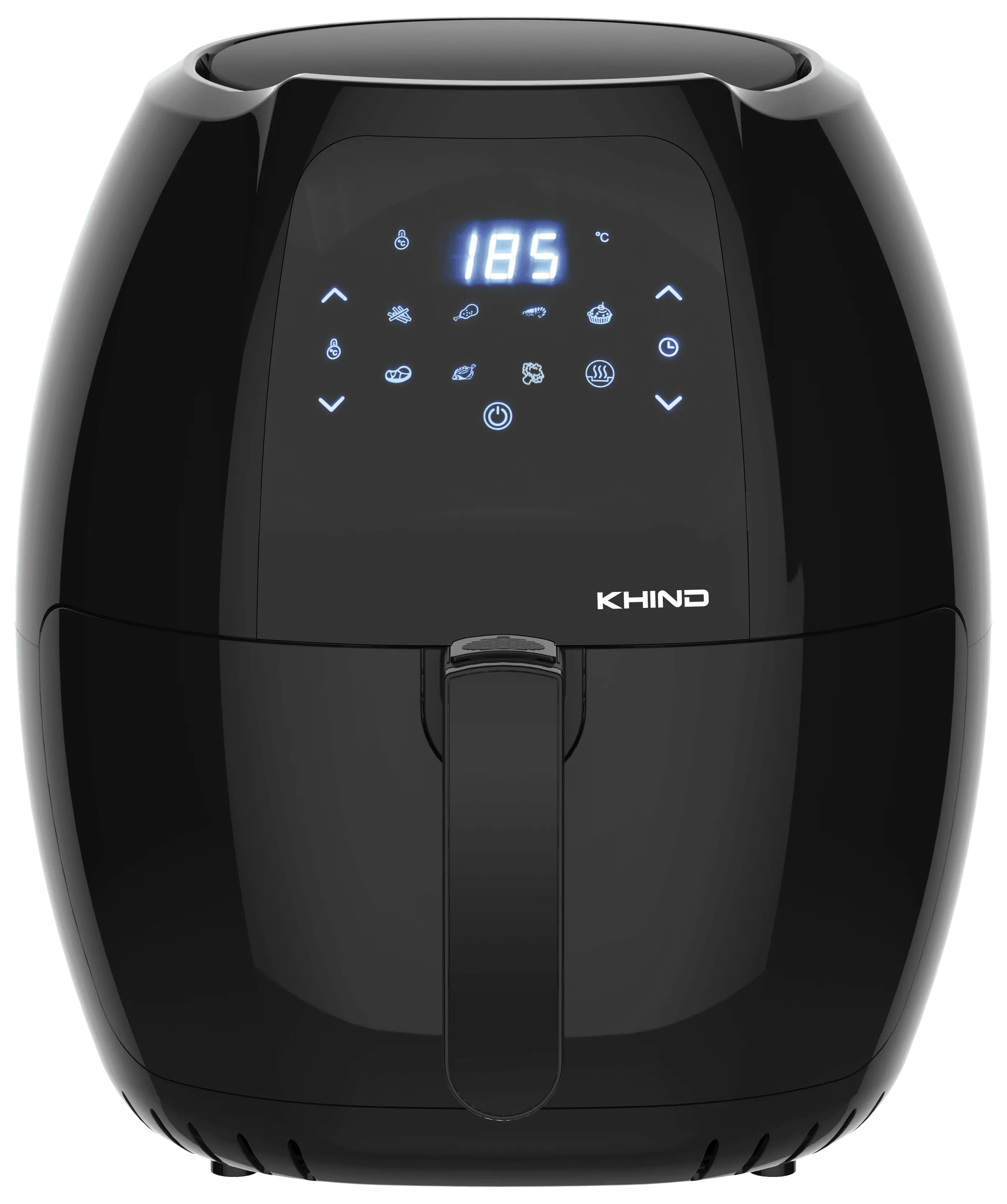 KHIND ARF77D Digital Air Fryer - 7.7L XL Capacity (Black)