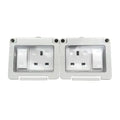 SNOWLITE Outdoor Weatherproof Switched Socket 13A 2 Gang IP55