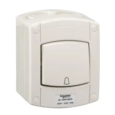 SCHNEIDER Kavacha Weatherproof Bell Press Switch