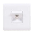 SCHNEIDER 1 Gang CATV Socket, 45º White