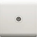 SCHNEIDER 1 Gang TV Socket White