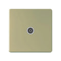 SNOWLITE 1 Gang TV Socket Gold
