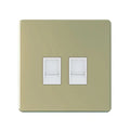 SNOWLITE 2 Gang Data Gold Socket RJ45 Cat6