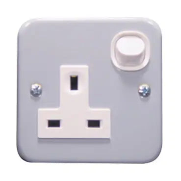SCHNEIDER 13A 1 Gang 250V Switched Socket