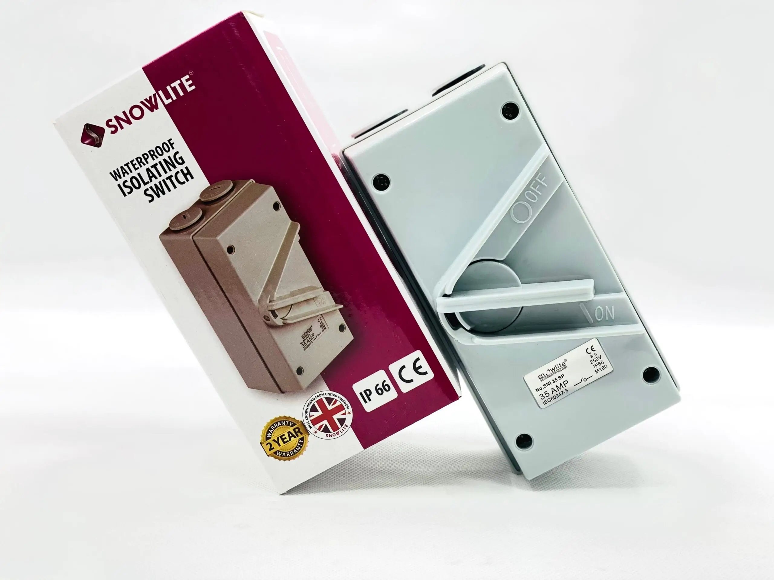 SNOWLITE Isolating Switch Weatherproof Single Pole 20A