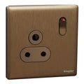SCHNEIDER 5A 250V 1G socket  Dark Bronze