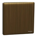 SCHNEIDER 1 Gang Blank Plate Antique Brass
