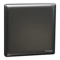 SCHNEIDER 1 Gang Blank Plate Dark Grey