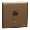 SCHNEIDER 32A 1 Gang DP with LED & Earth Dark Bronze
