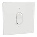 SCHNEIDER 50A 1 Gang DP with LED & Earth Painted White