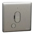 SCHNEIDER 13A 250V Fused Connection Unit with Neon Stainless Steel