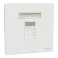 SCHNEIDER 1 Gang wall plate (without module) Painted White