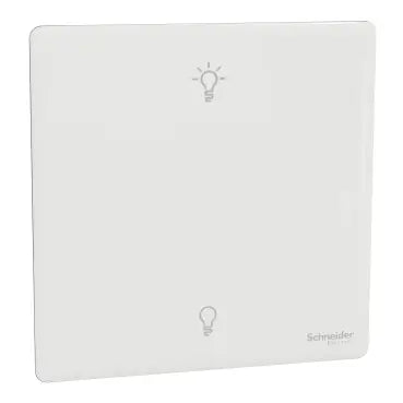 SCHNEIDER 250W 1 Gang dimmer Painted White