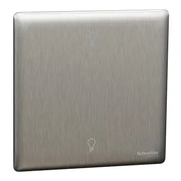 SCHNEIDER 250W 1 Gang dimmer Stainless Steel