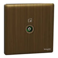 SCHNEIDER 1 Gang TV Socket Antique Brass