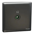 SCHNEIDER 1 Gang TV Socket Dark Grey