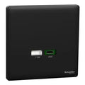 SCHNEIDER USB Charger USB A + USB C Jet Black