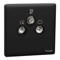 SCHNEIDER SMATV socket Jet Black