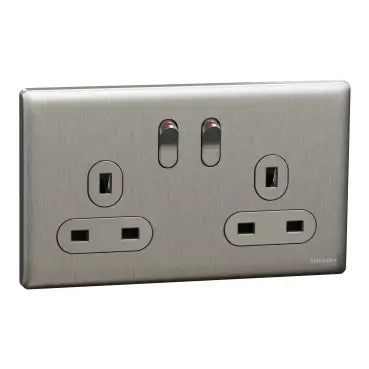 SCHNEIDER 5A 250V 1G socket Jet Black