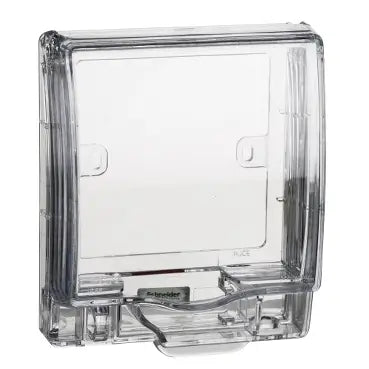 SCHNEIDER Weatherproof Single Gang Socket Cover - Transparent - IP55