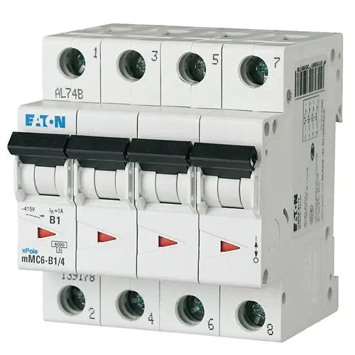 EATON MCB 63A C 6kA 4pole