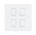 SNOWLITE 10A Switch 4 Gang 1 Way