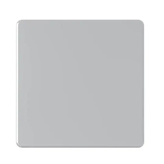 SNOWLITE Single Blank Plate 3X3 Silver