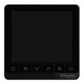 SCHNEIDER Standalone thermostat,touchscreen thermostat,240V, 3 speed,On/Off,4P,No External ,Black