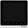 SCHNEIDER Standalone thermostat,touchscreen thermostat,240V, 3 speed,On/Off,2P, No External Sensor,White