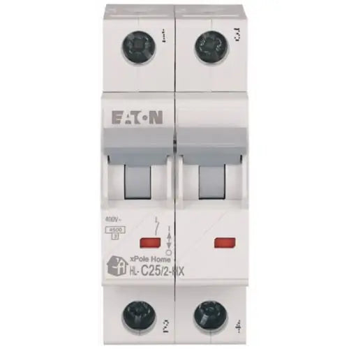EATON Miniature Circuit brker 2-pole C-char 25-A, 6kA