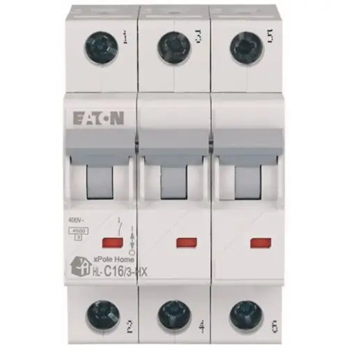 EATON Miniature Circuit brker 3-pole C-char 16-A, 6kA