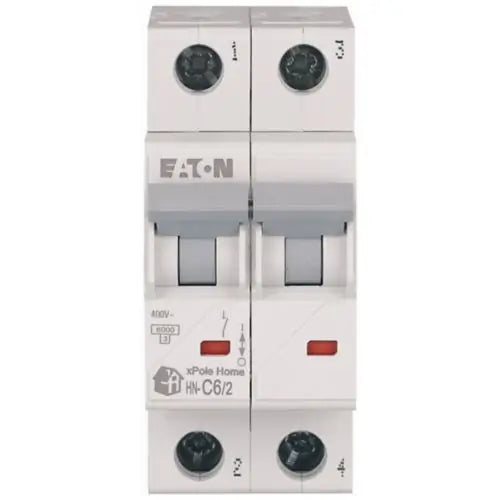 EATON Miniature Circuit brker 2-pole C-char 6-A, 6kA