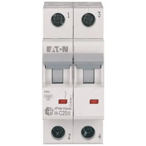 EATON Miniature Circuit brker 2-pole C-char 20-A, 6kA