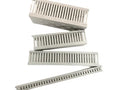 VOLT  25mm X 25mm Slotted Panel Trunking - Open Slot, PVC, Grey
