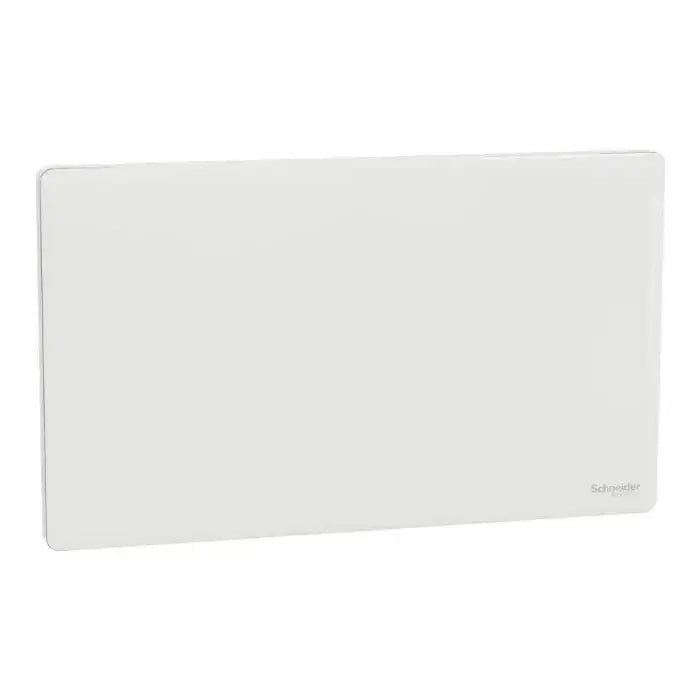 SCHNEIDER 2 Gang Blank Plate Painted White