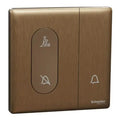 SCHNEIDER 1 Gang Bell Switch Dark Bronze
