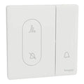 SCHNEIDER 1 Gang Bell Switch Painted White