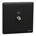 SCHNEIDER SAT Socket , F Type Jet Black
