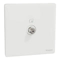 SCHNEIDER SAT Socket, F Type Painted White