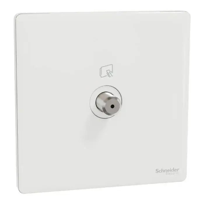 SCHNEIDER SAT Socket, F Type Painted White