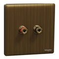 SCHNEIDER Speaker Connection Antique Brass