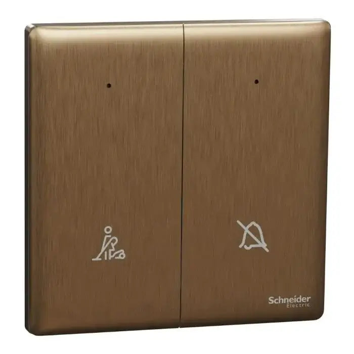 SCHNEIDER 2 Gang switch, Neon Dark Bronze