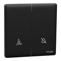SCHNEIDER 2 Gang switch, Neon Jet Black
