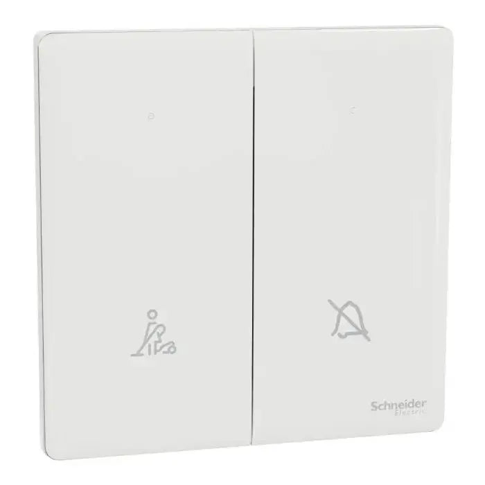SCHNEIDER 2 Gang switch, Neon Painted White